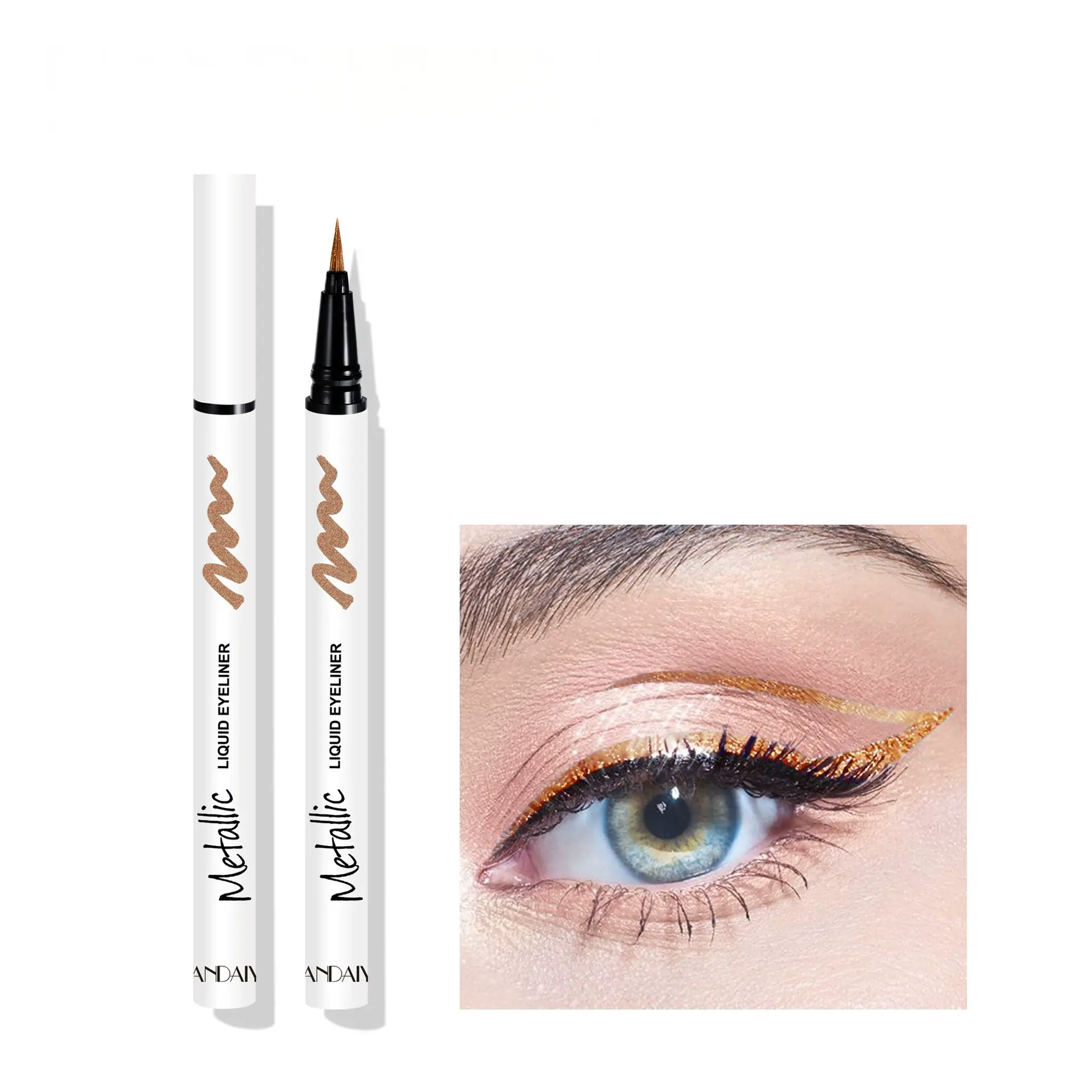 6-Color Waterproof Shimmer Eyeliner Pencil