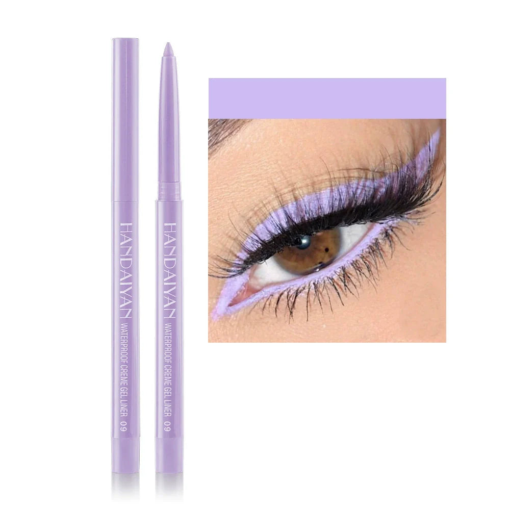 15-Color Waterproof Shimmer Eyeliner