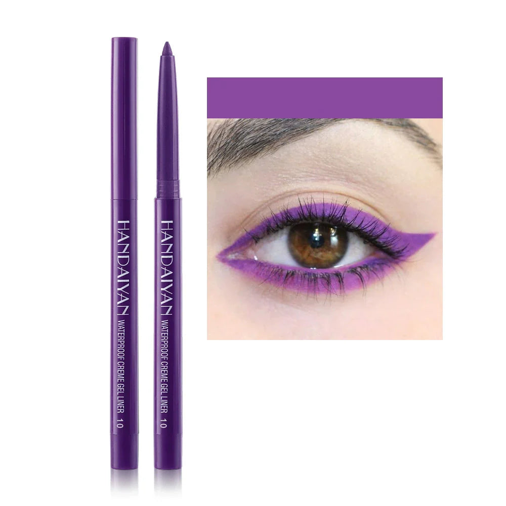 15-Color Waterproof Shimmer Eyeliner