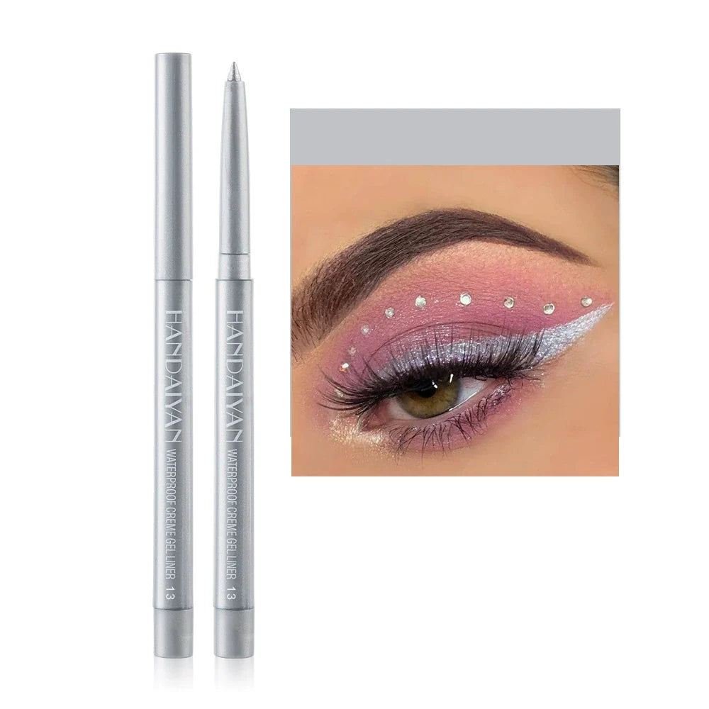 15-Color Waterproof Shimmer Eyeliner