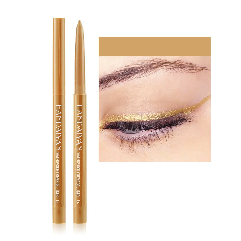 15-Color Waterproof Shimmer Eyeliner