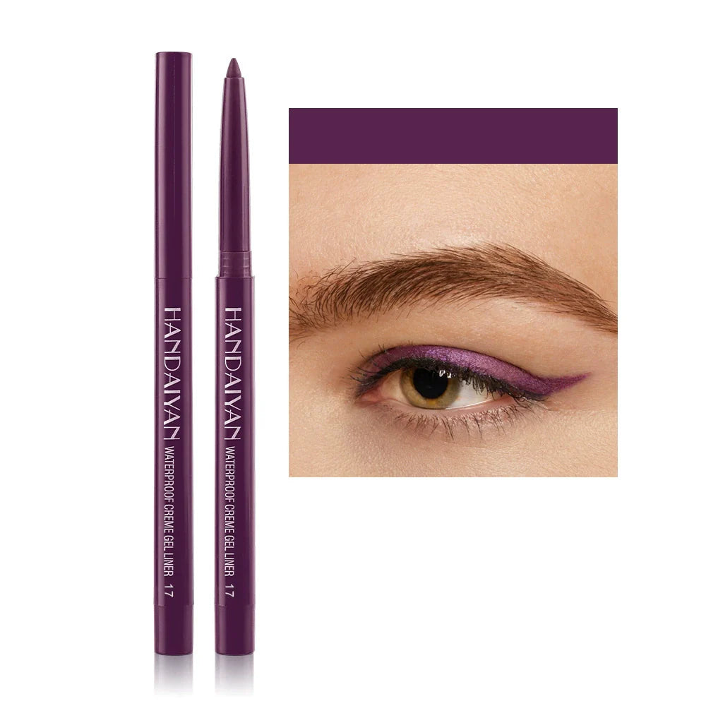 15-Color Waterproof Shimmer Eyeliner