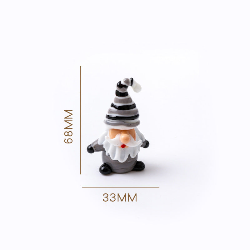 Mini Christmas Glass Ornament – Cute Santa & Tree, Perfect Holiday Decor & Gift
