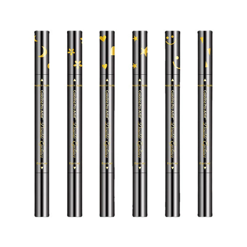 Dual-Ended Stamp Waterproof Eyeliner