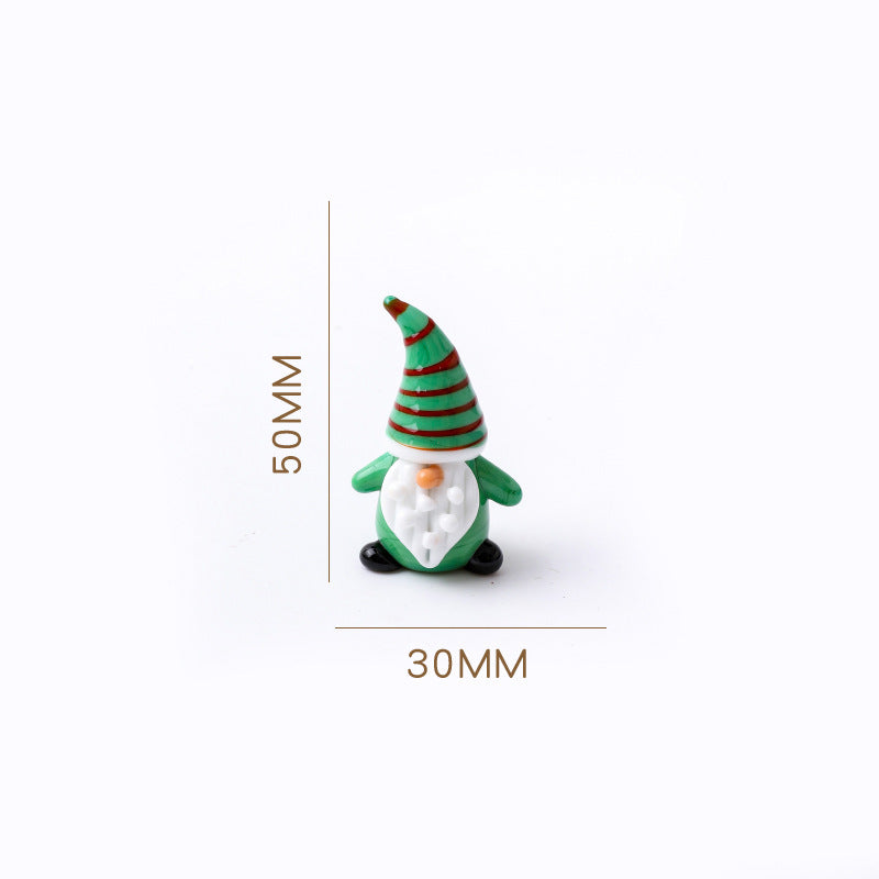 Mini Christmas Glass Ornament – Cute Santa & Tree, Perfect Holiday Decor & Gift