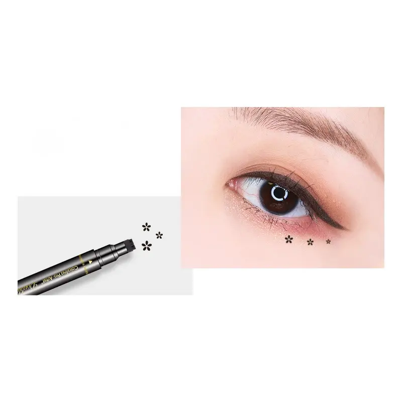 Dual-Ended Stamp Waterproof Eyeliner