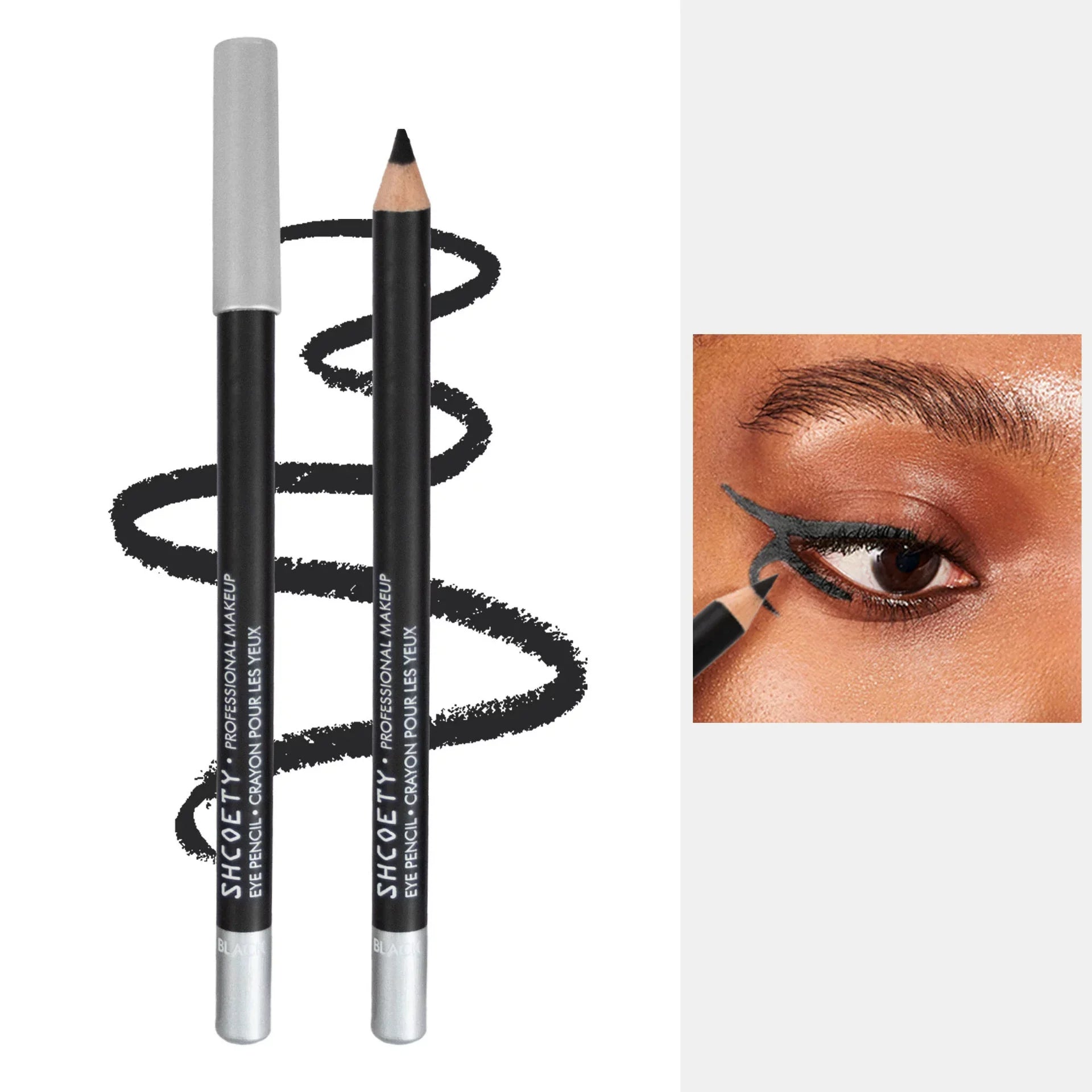 Classic Color Wooden Waterproof Eyeliner Pencil