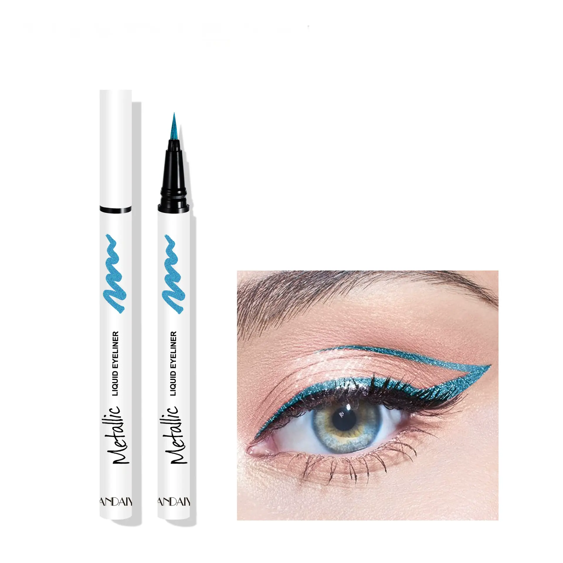 6-Color Waterproof Shimmer Eyeliner Pencil