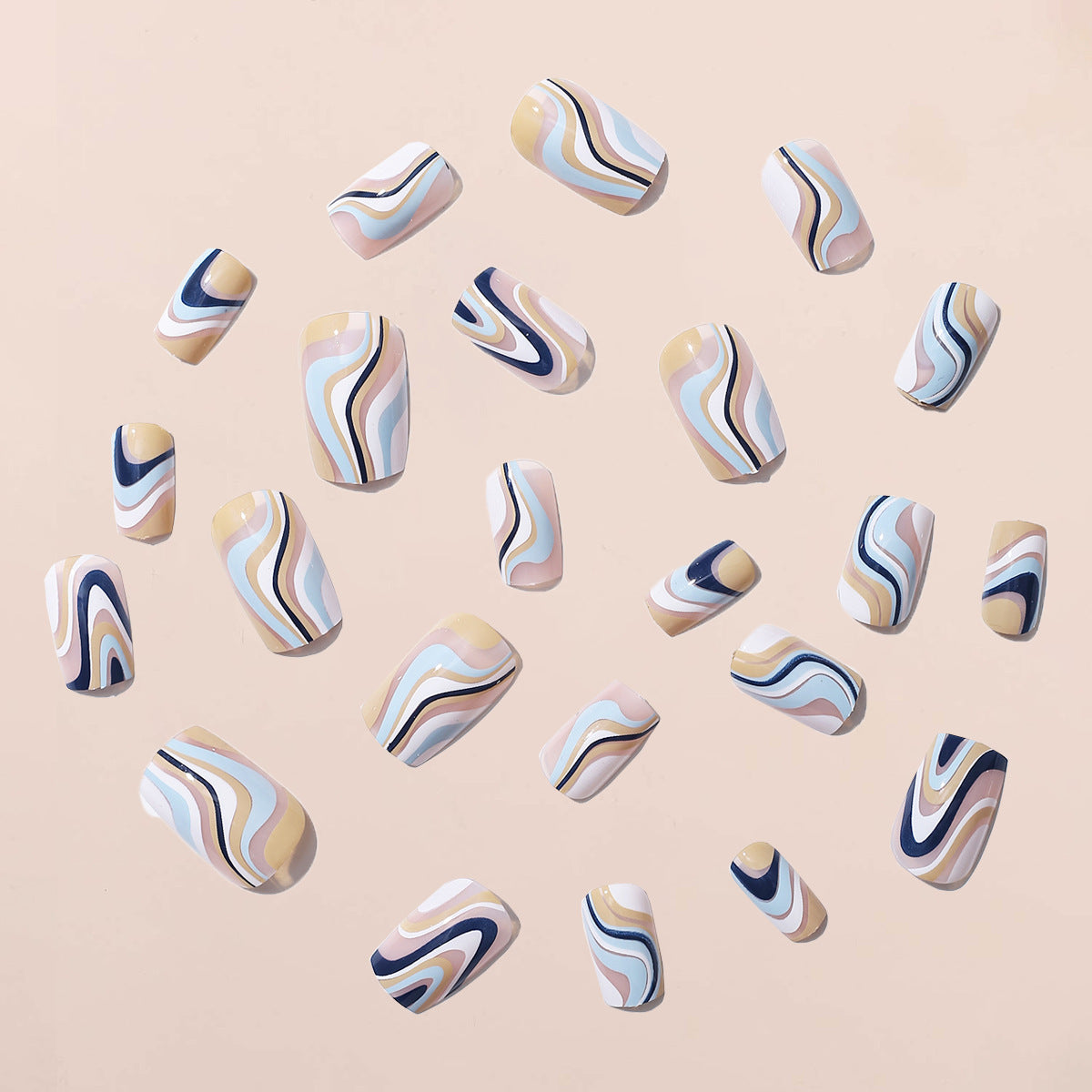 EYESFAV Ceramic Swirl Nails