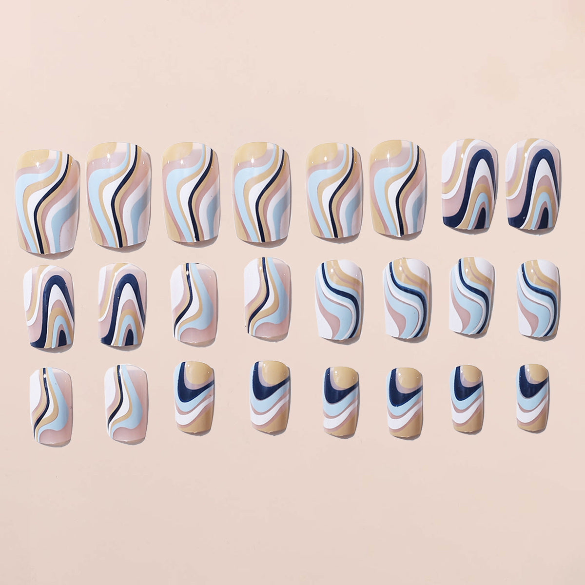 EYESFAV Ceramic Swirl Nails