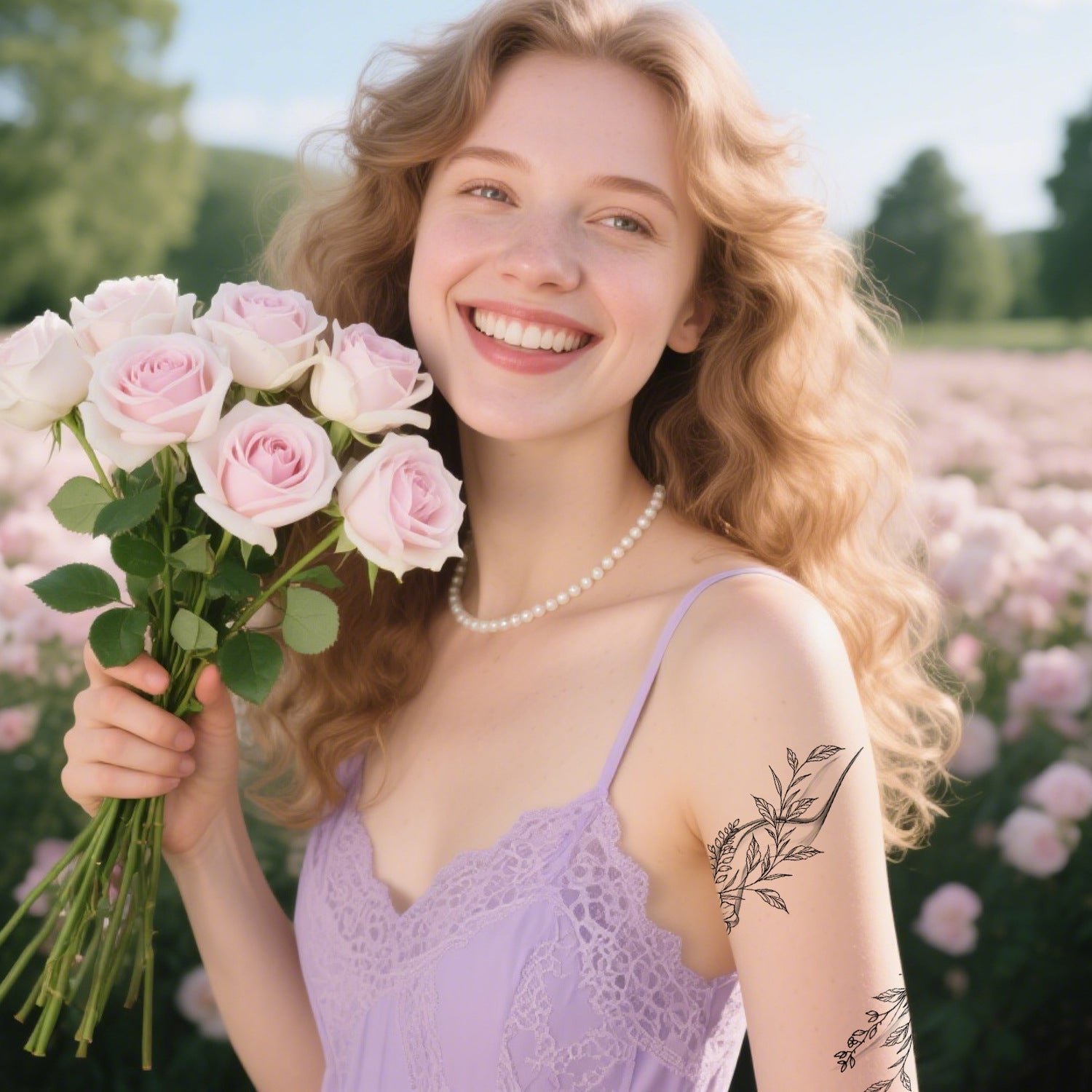 Floral Wreath Temporary Tattoos