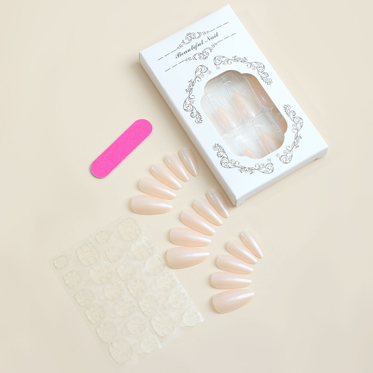 EYESFAV Silver Edge Nails