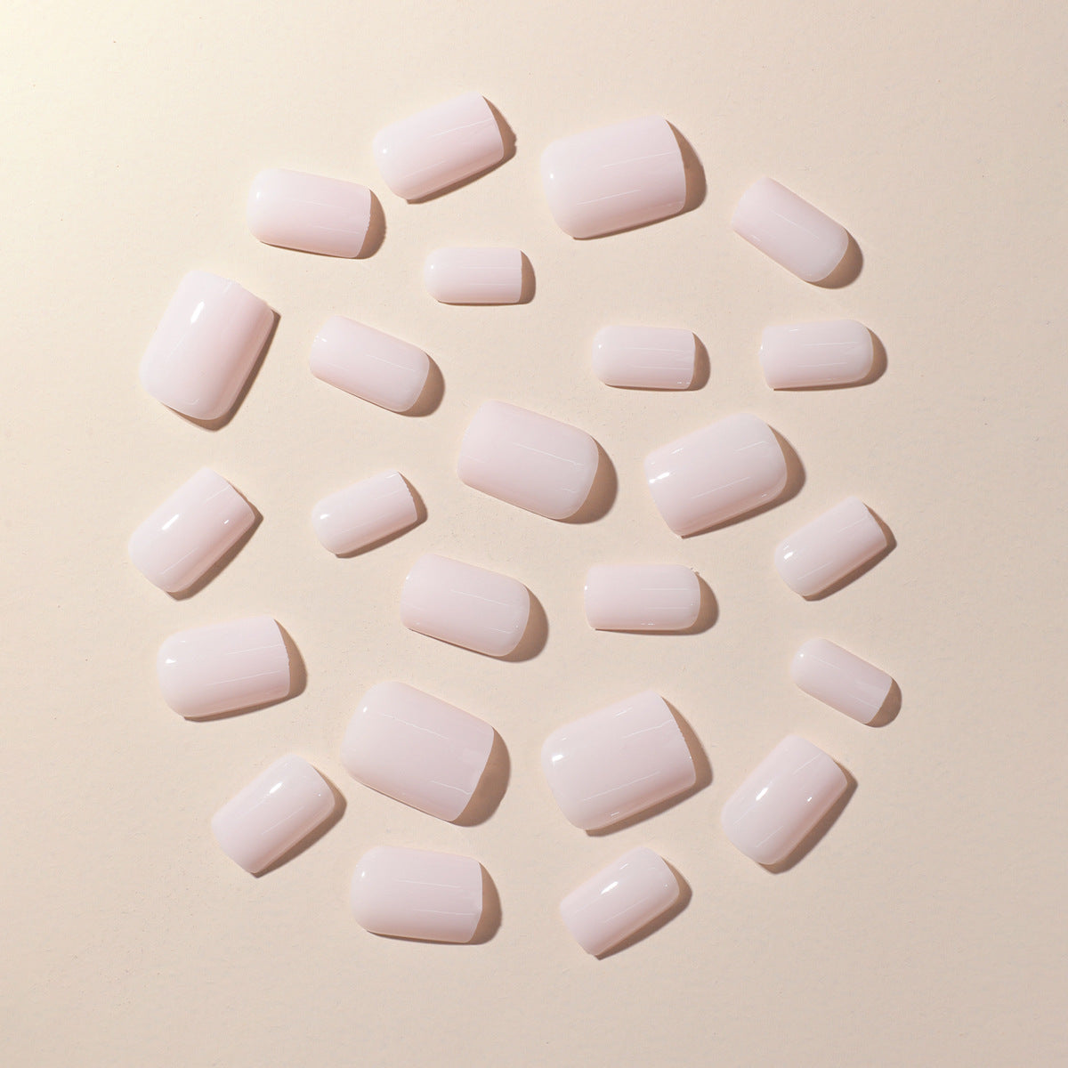 EYESFAV Ivory Blush Nails (short style)